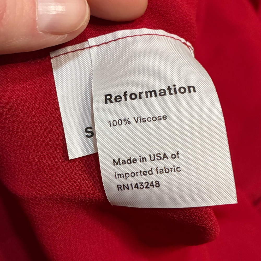 Reformation Kelli Smocked Mini Dress - Picture 8 of 8
